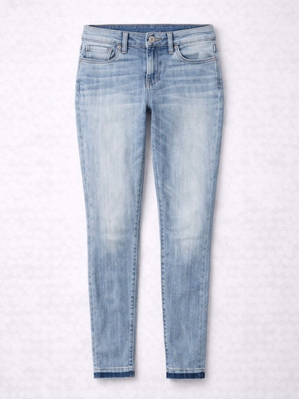 WHBM Women''s  Released-Hem The Skinny Ankle Jeans Size 10L Light Wash